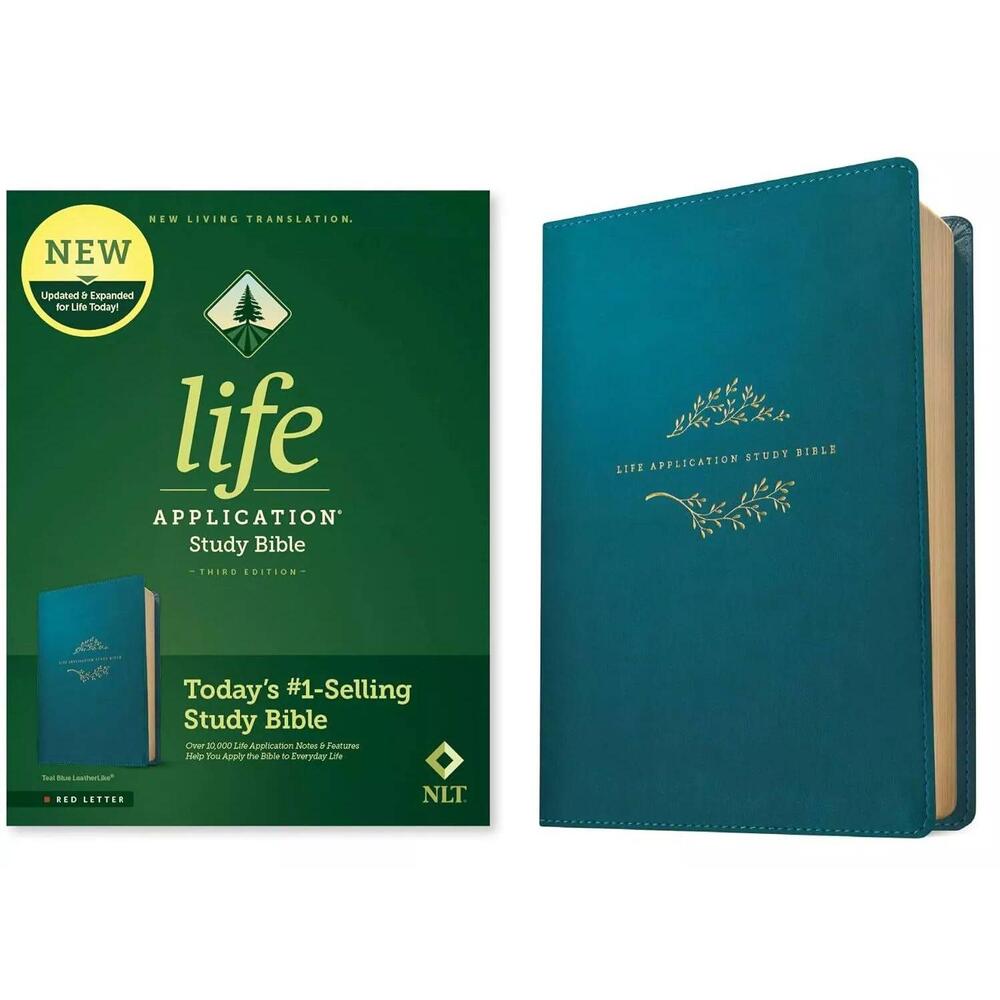 NLT Life Application Study Bible‎ of the Year Third Edition Teal Leather Tyndale